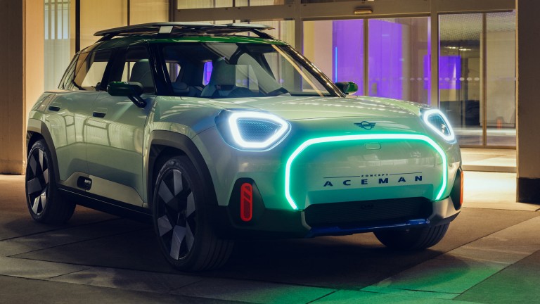 MINI duurzaamheid - MINI gaat elektrisch tijdlijn - MINI Aceman Concept in 2023